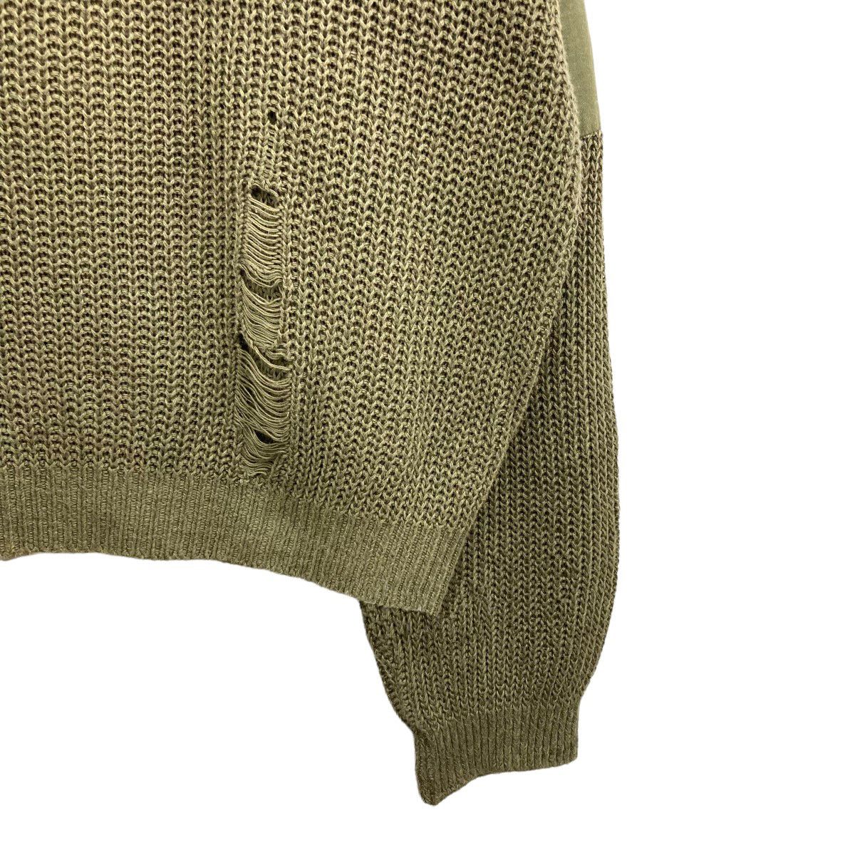 Kapital × Kapital Kountry 5G Cotton Linen Knit Distressed Cargo Remake Sweater Size US L / EU 52-54 / 3 - 5 Thumbnail