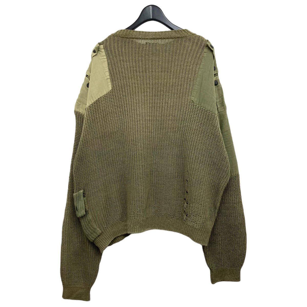 Kapital × Kapital Kountry 5G Cotton Linen Knit Distressed Cargo Remake Sweater Size US L / EU 52-54 / 3 - 3 Thumbnail