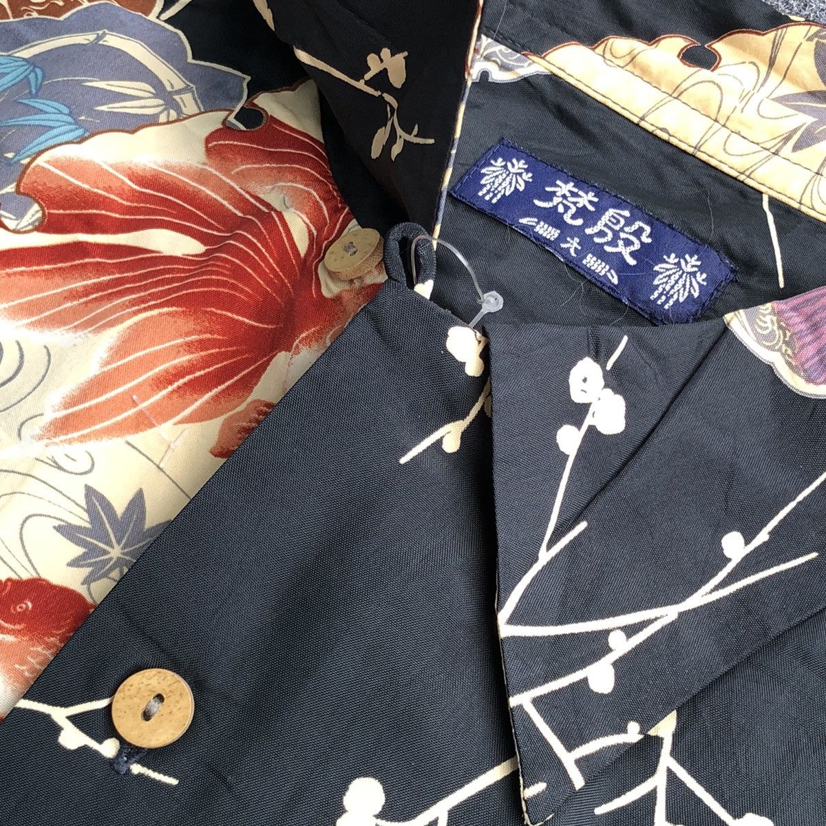 Japanese Brand Hawaiian Shirt Aloha Wear Koi Fish Printed Patern 100% Rayon Size US L / EU 52-54 / 3 - 3 Thumbnail
