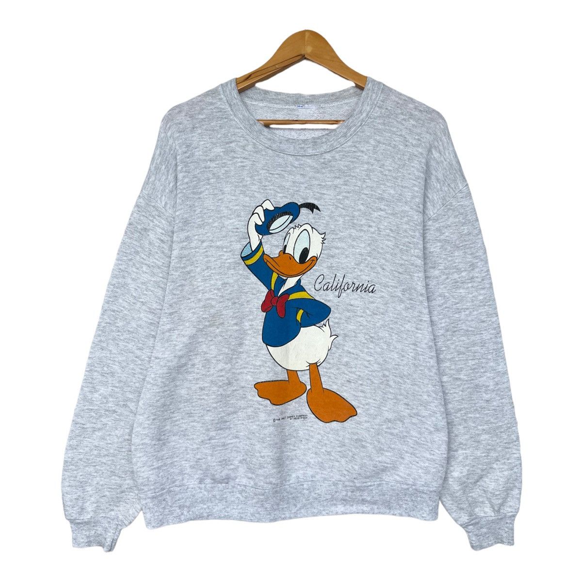 Vintage Vintage 90s Donald Duck Crewneck Donald Duck Sweatshirt L Grailed 