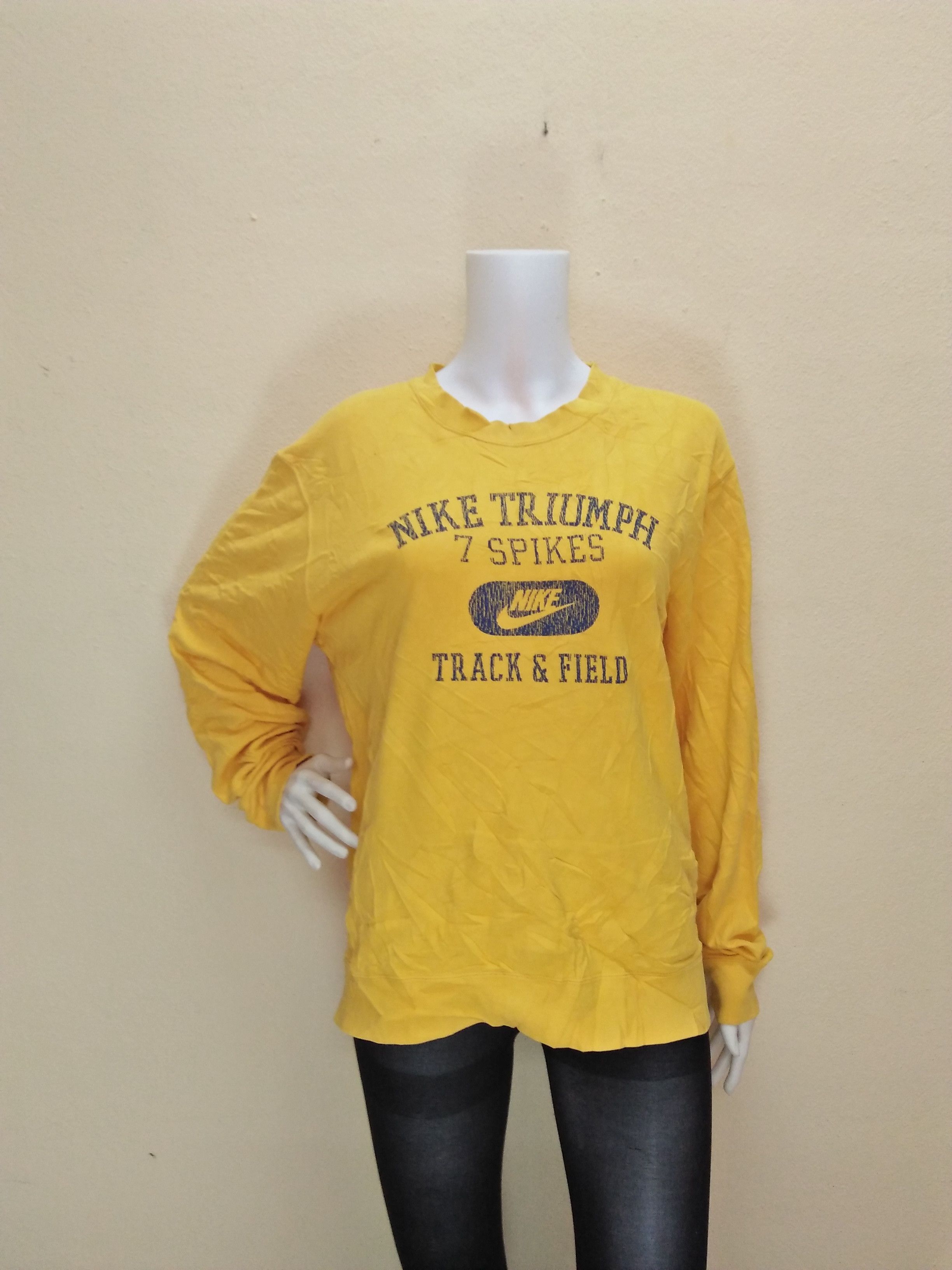 Nike NIKE Triumph 7 Spikes Track & Field Vintage Sweatshirt Size US M / EU 48-50 / 2 - 4 Thumbnail