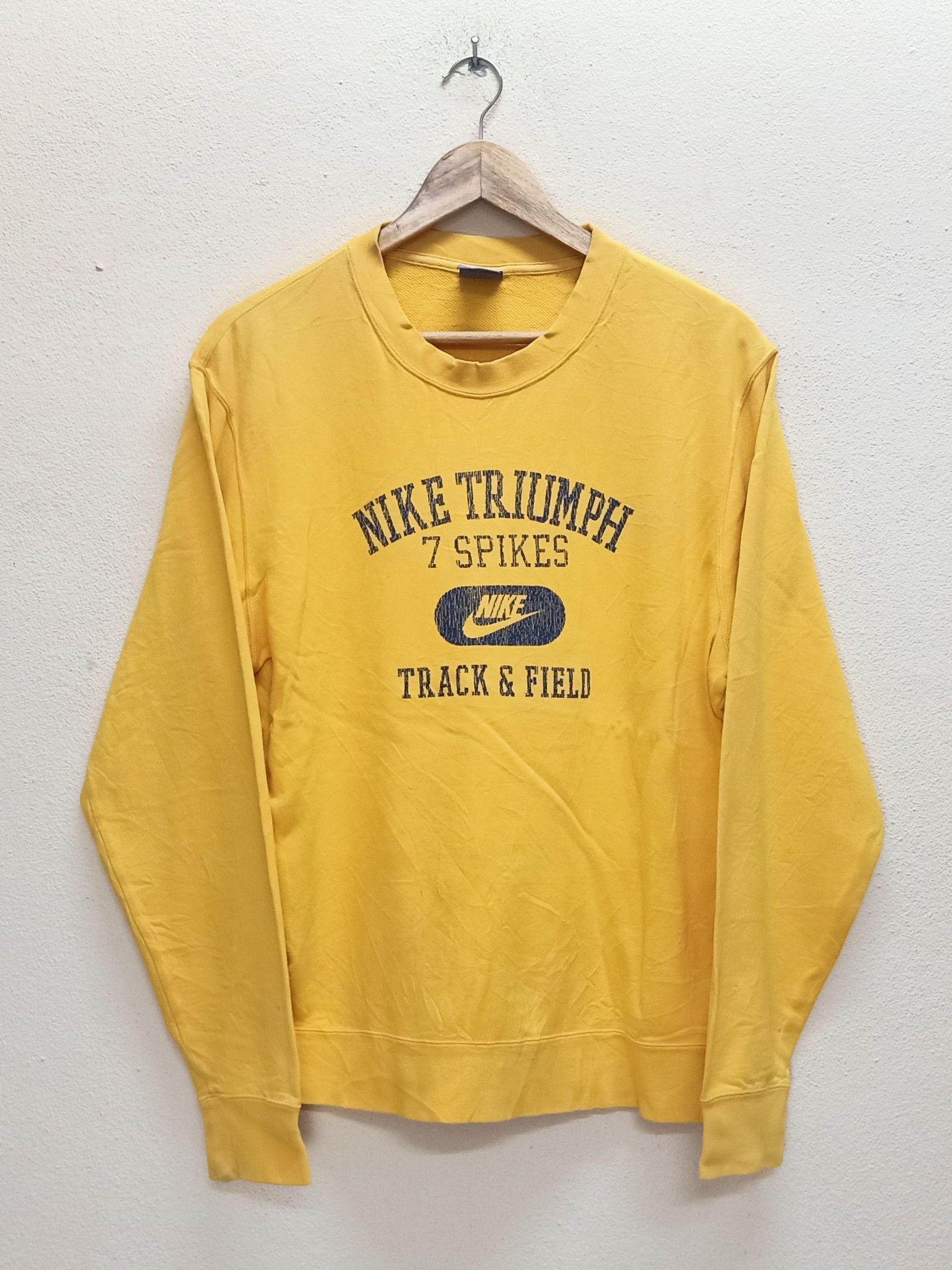 Nike NIKE Triumph 7 Spikes Track & Field Vintage Sweatshirt Size US M / EU 48-50 / 2 - 1 Thumbnail