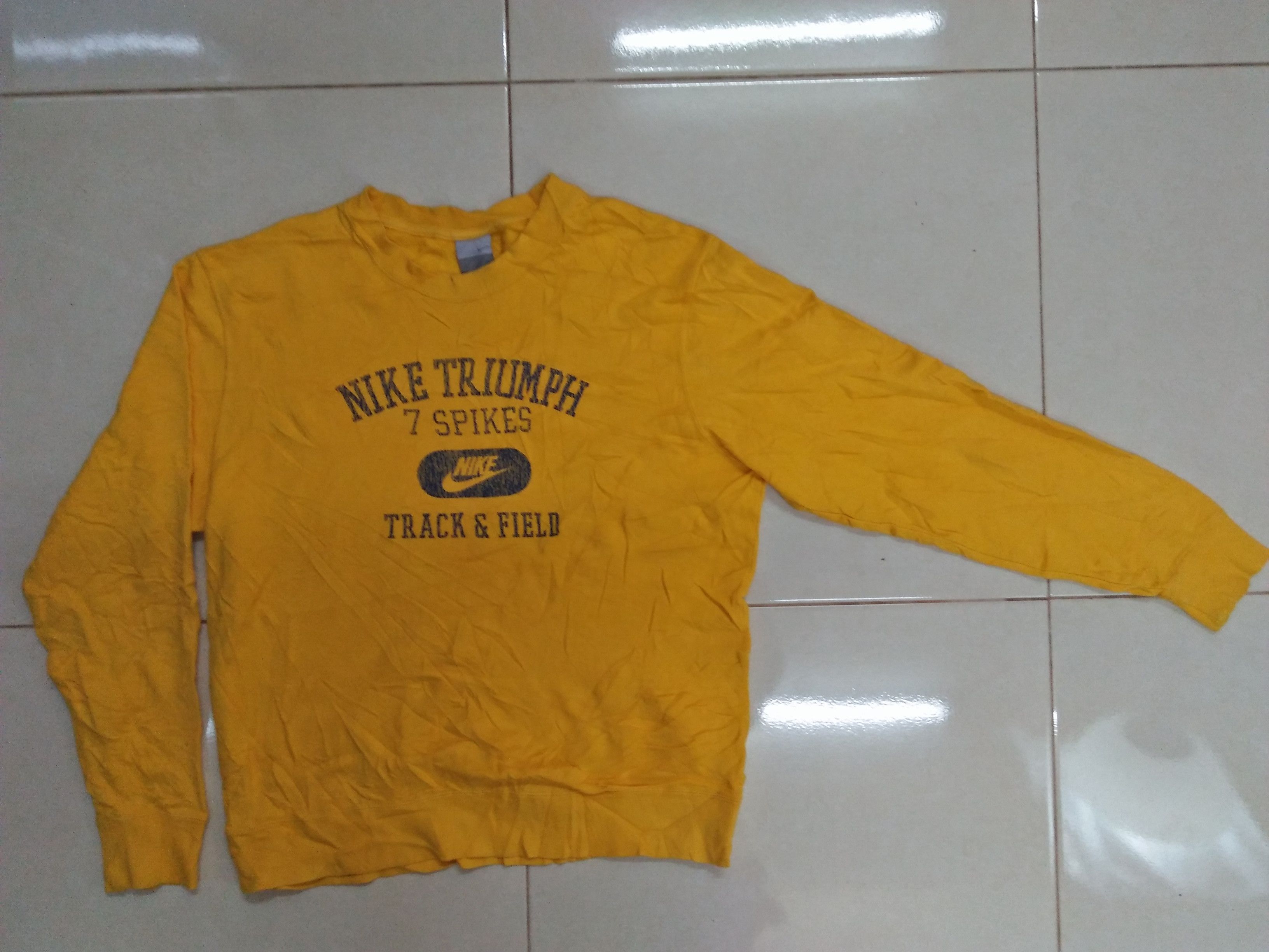 Nike NIKE Triumph 7 Spikes Track & Field Vintage Sweatshirt Size US M / EU 48-50 / 2 - 6 Thumbnail
