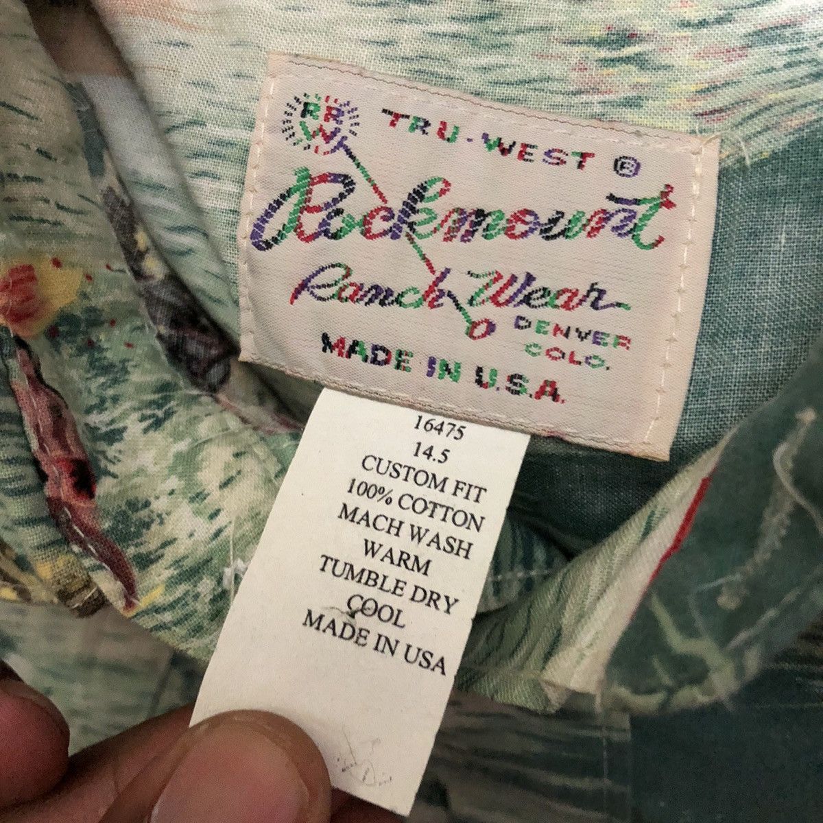 Rockmount Ranch Wear × Vintage Rare Ranchwear Rockmount Western Shirt Hawaiin Print Size US M / EU 48-50 / 2 - 4 Thumbnail