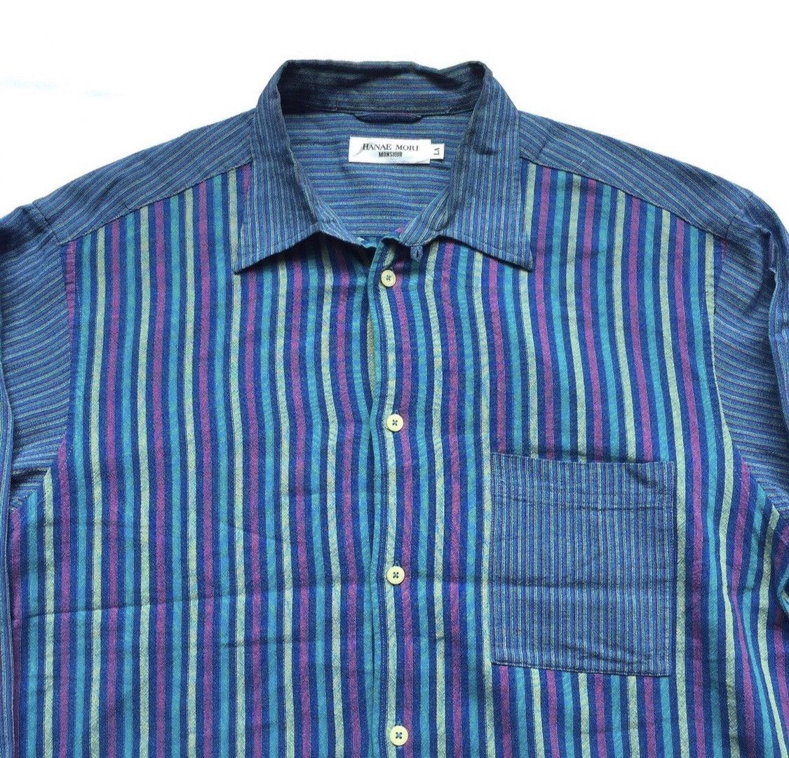 Designer × Hanae Mori × Japanese Brand Vintage 80/90s Hanae Mori Button Ups Shirt Size US L / EU 52-54 / 3 - 3 Thumbnail
