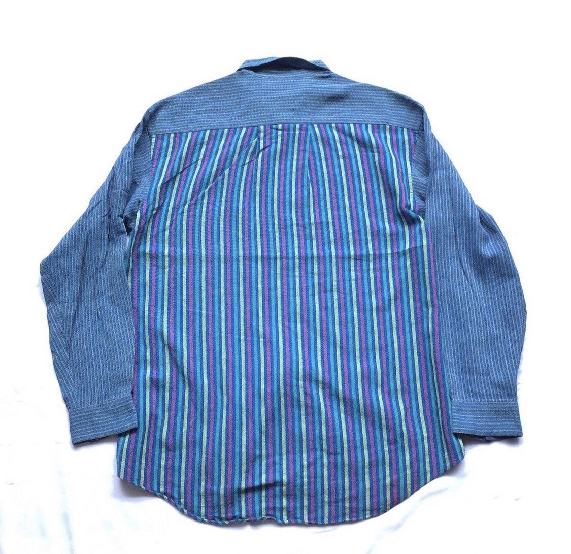 Designer × Hanae Mori × Japanese Brand Vintage 80/90s Hanae Mori Button Ups Shirt Size US L / EU 52-54 / 3 - 2 Thumbnail