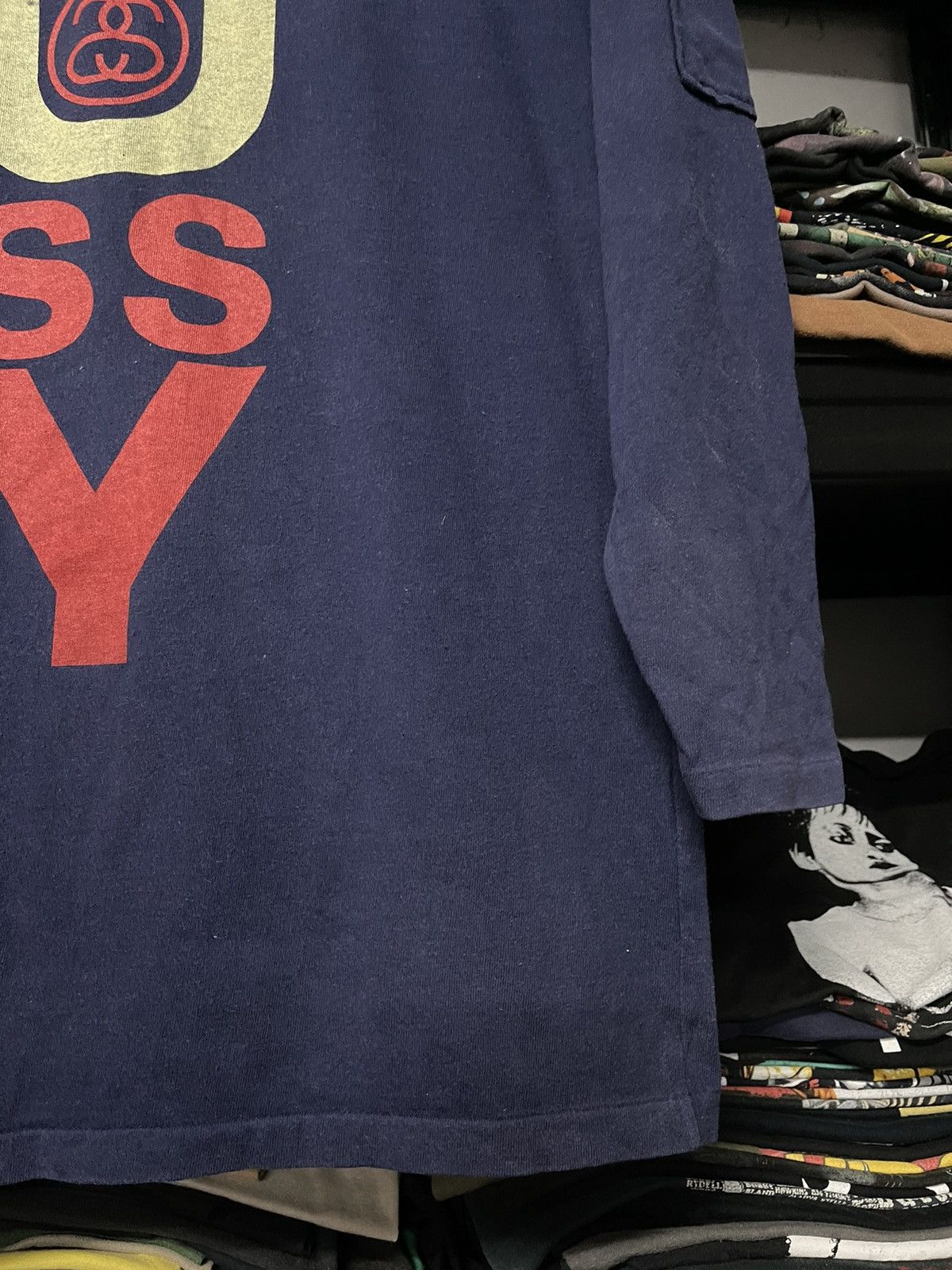 Stussy Vintage 80s Stussy Long Sleeve Hoodie Big Logo Size US M / EU 48-50 / 2 - 5 Thumbnail