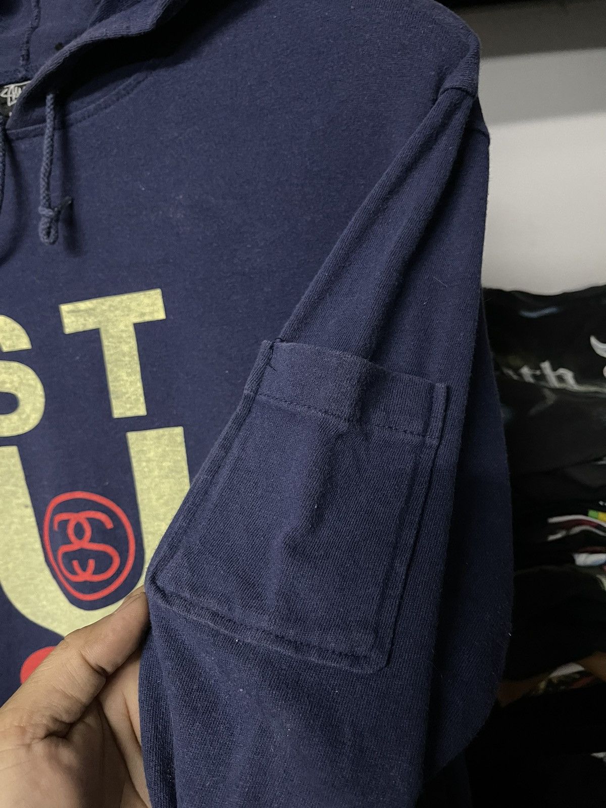 Stussy Vintage 80s Stussy Long Sleeve Hoodie Big Logo Size US M / EU 48-50 / 2 - 6 Thumbnail
