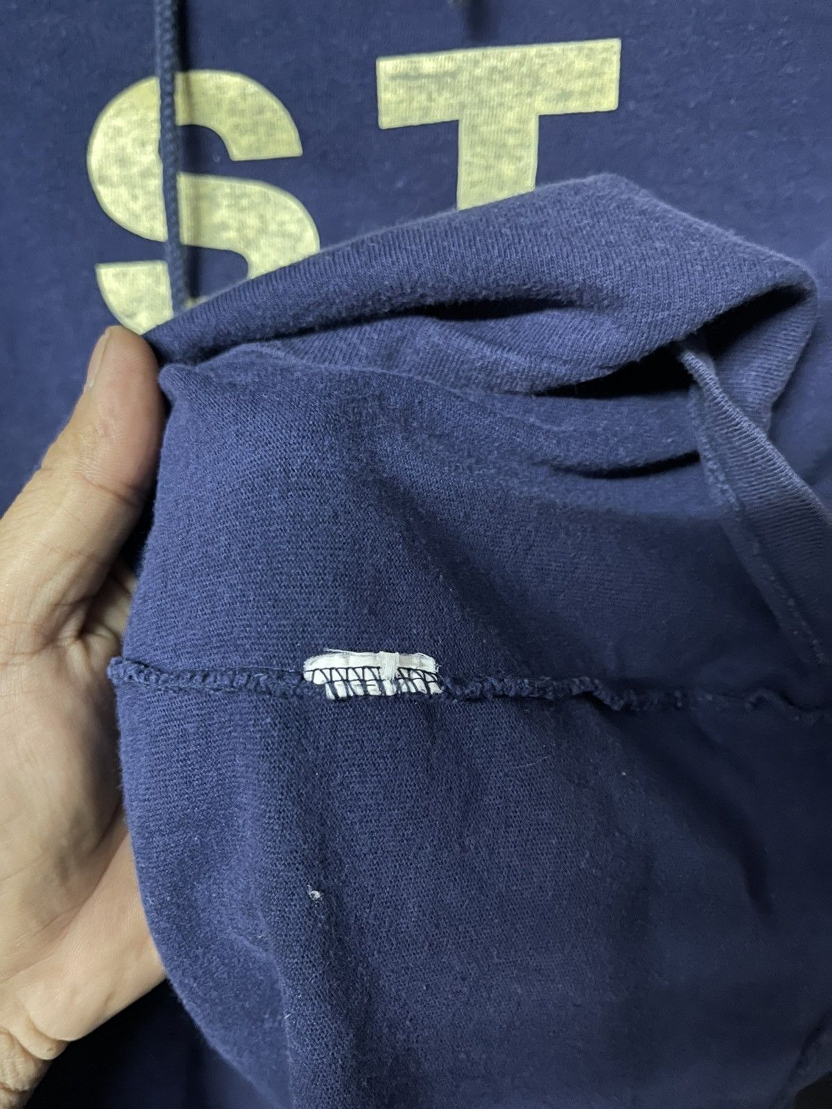 Stussy Vintage 80s Stussy Long Sleeve Hoodie Big Logo Size US M / EU 48-50 / 2 - 10 Thumbnail