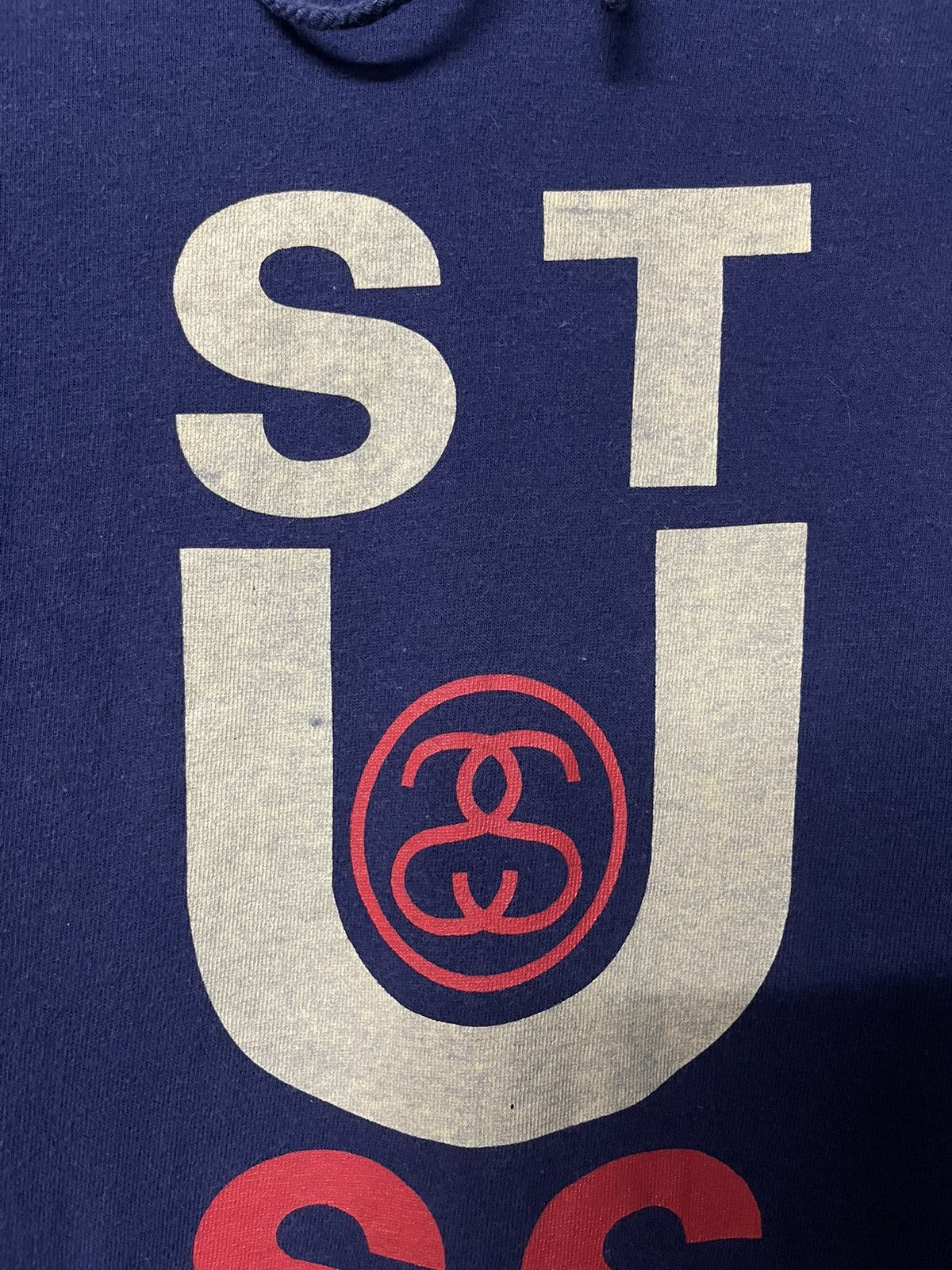 Stussy Vintage 80s Stussy Long Sleeve Hoodie Big Logo Size US M / EU 48-50 / 2 - 7 Thumbnail
