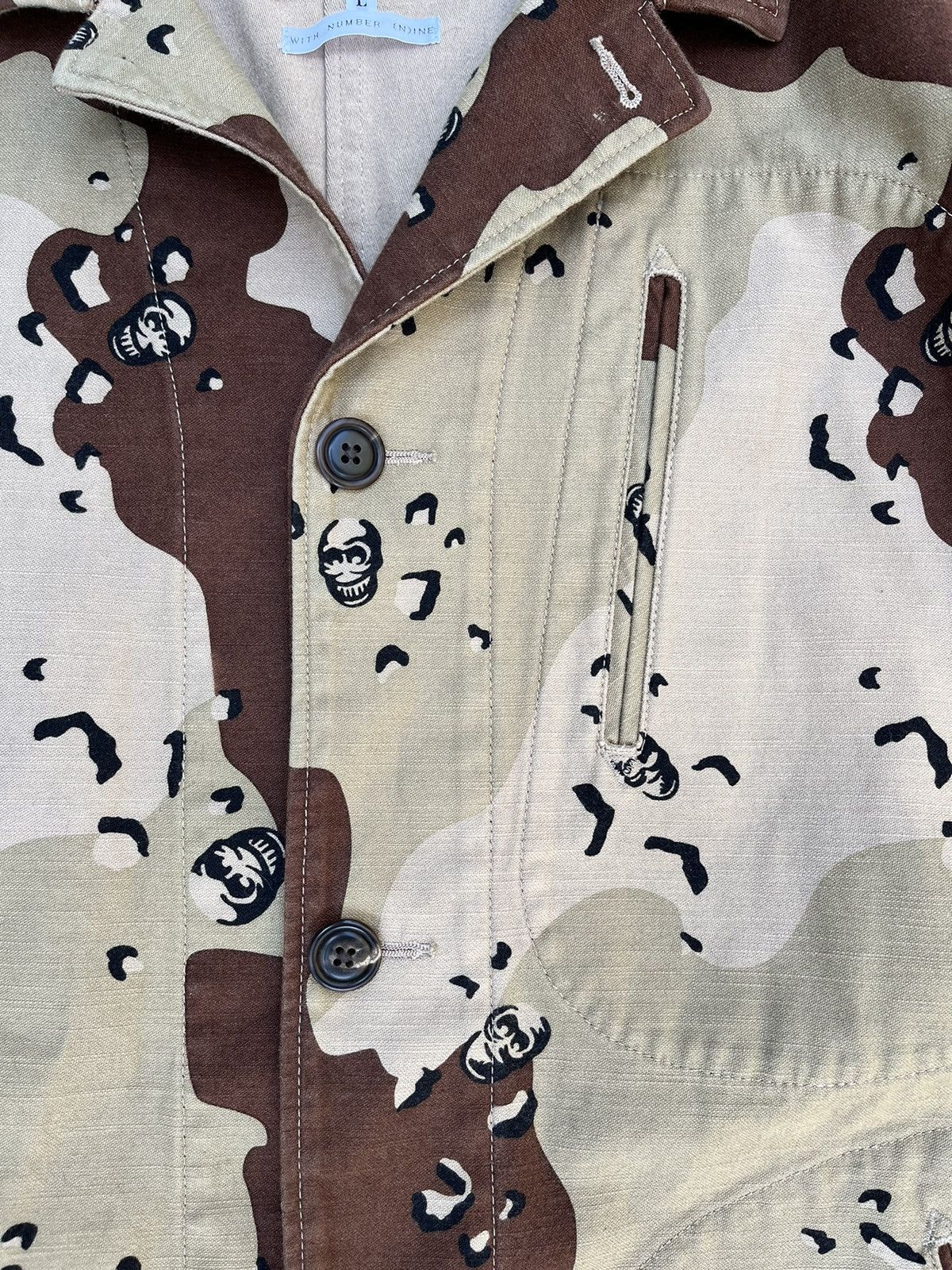 Needles Needles x Number Nine Skull Camo Jacket Size US L / EU 52-54 / 3 - 5 Thumbnail