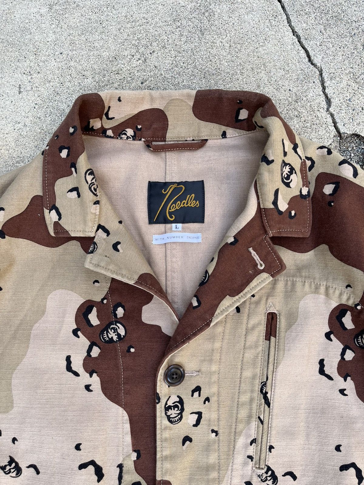 Needles Needles x Number Nine Skull Camo Jacket Size US L / EU 52-54 / 3 - 3 Thumbnail