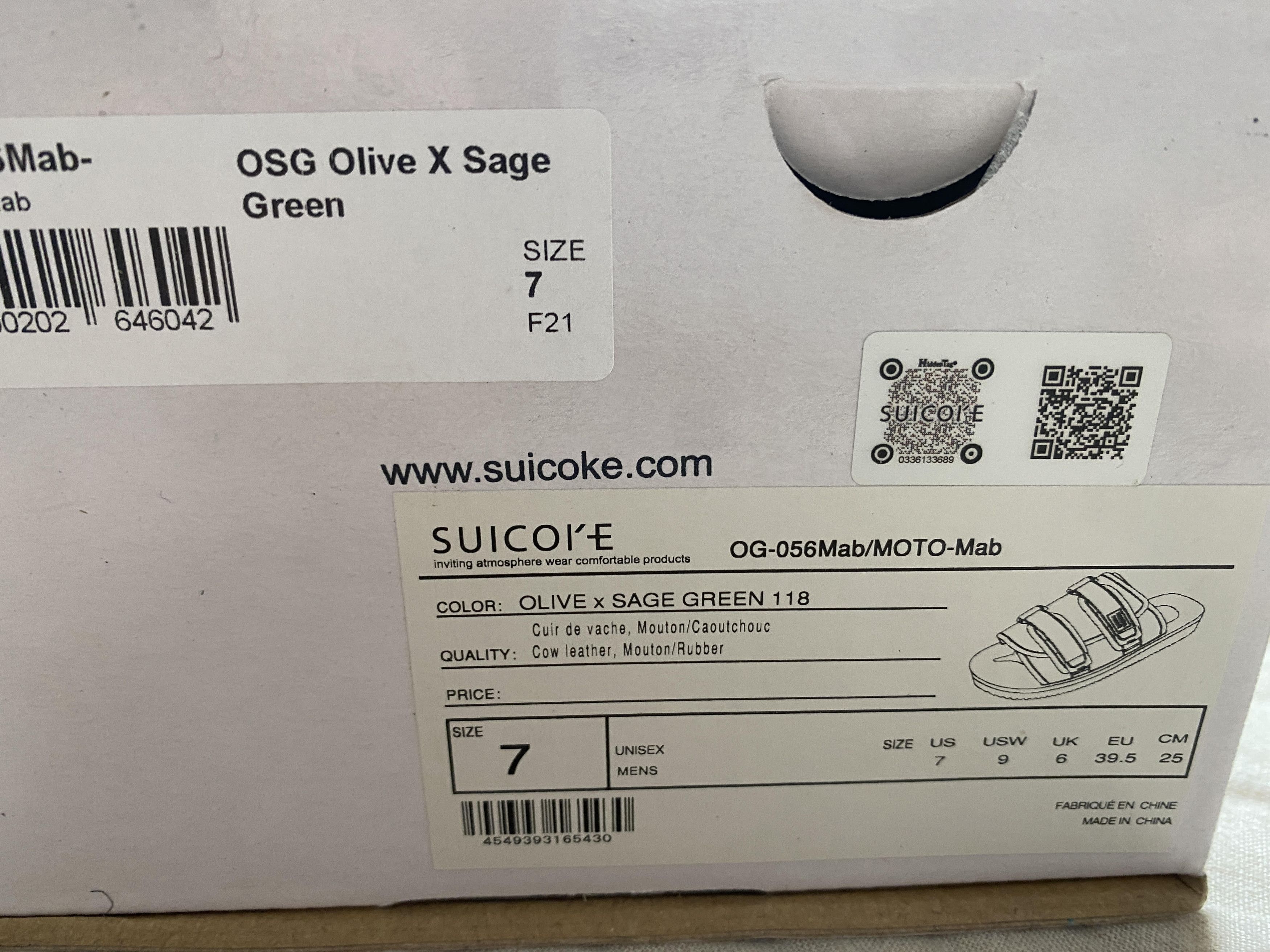 Suicoke SUICOKE MOTO-MAB (OLIVE/SAGE GREEN) Size US 7 / EU 40 - 4 Thumbnail
