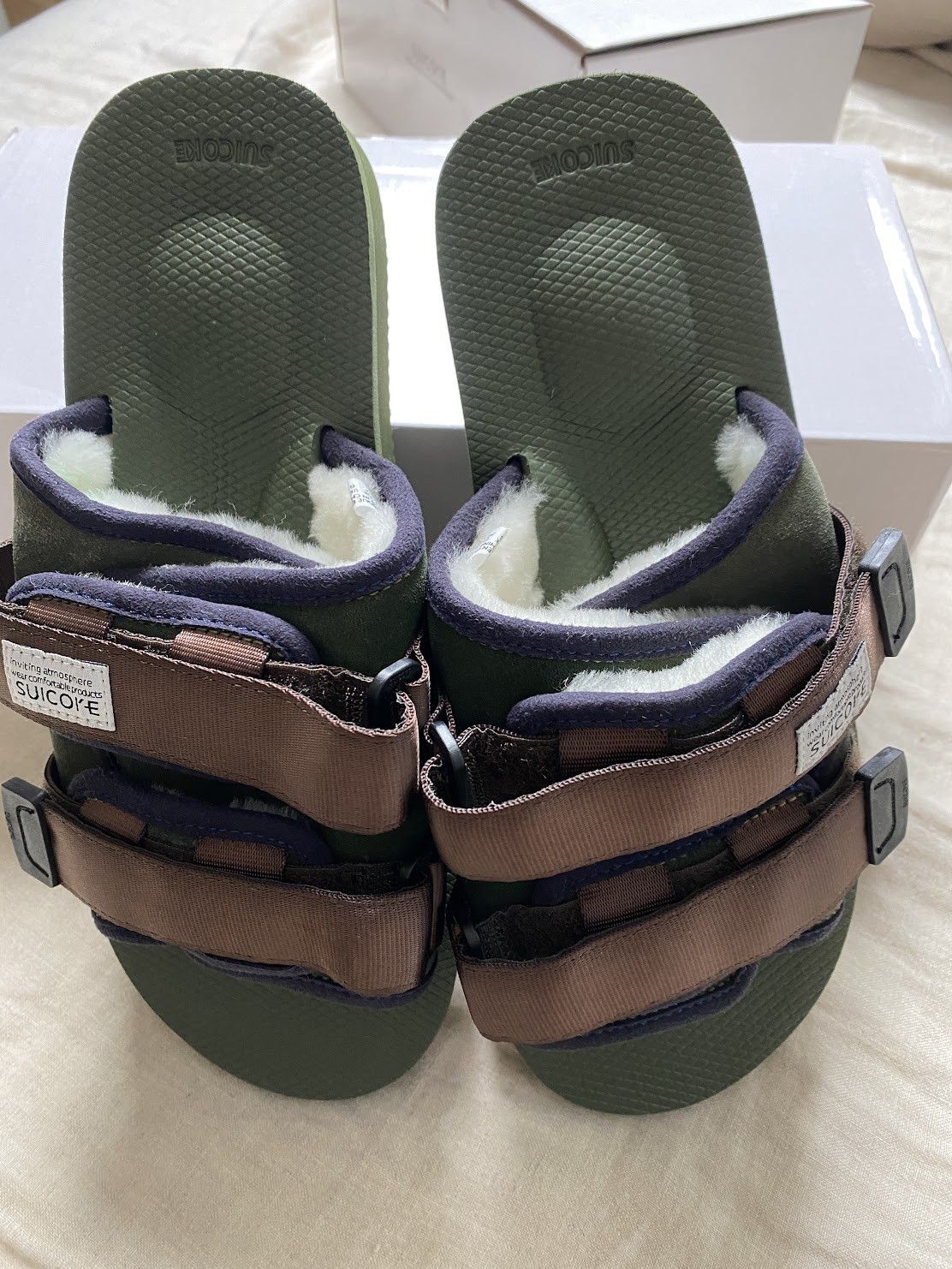 Suicoke SUICOKE MOTO-MAB (OLIVE/SAGE GREEN) Size US 8 / EU 41 - 3 Thumbnail
