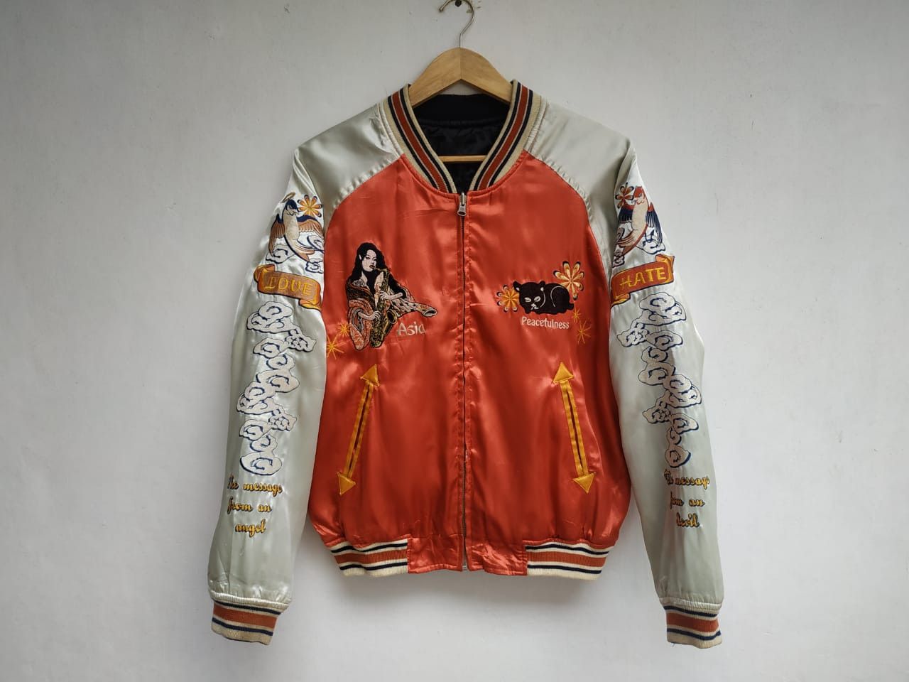 Other Peaked Yellow Geisha Sukajan Jacket Size US M / EU 48-50 / 2 - 1 Thumbnail