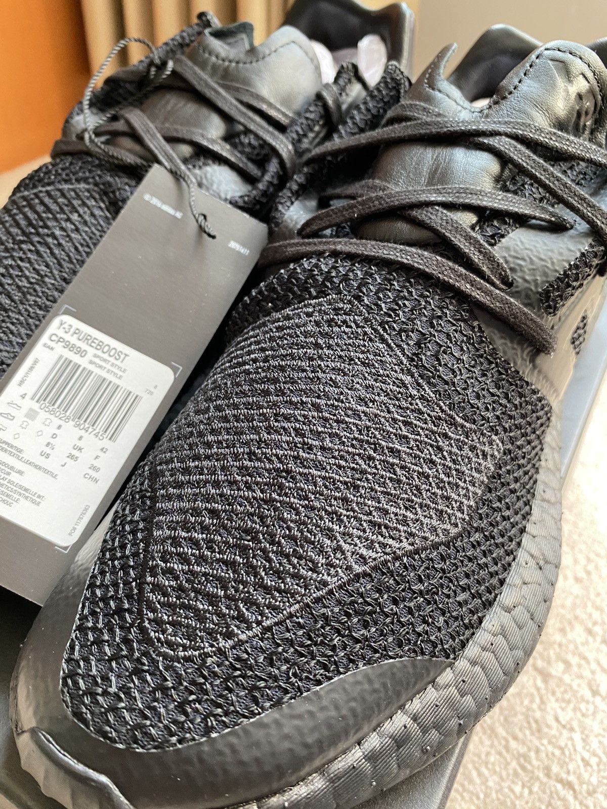 Adidas Y-3 Pureboost ‘Triple Black’ Size US 8.5 / EU 41-42 - 2 Thumbnail