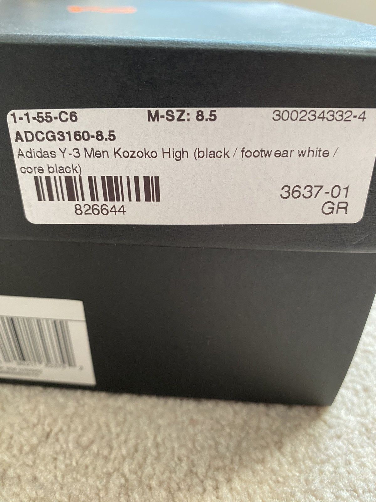 Adidas Y-3 Kozoko High ‘Triple Black’ Size US 8.5 / EU 41-42 - 11 Thumbnail