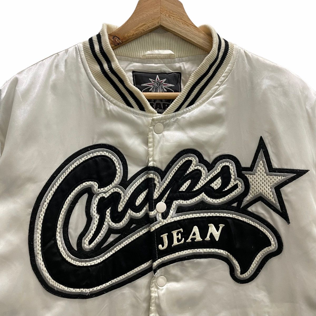 Japanese Brand 💥 CRAPS JEAN VARSITY JACKET SNAP BUTTON Size US M / EU 48-50 / 2 - 4 Thumbnail