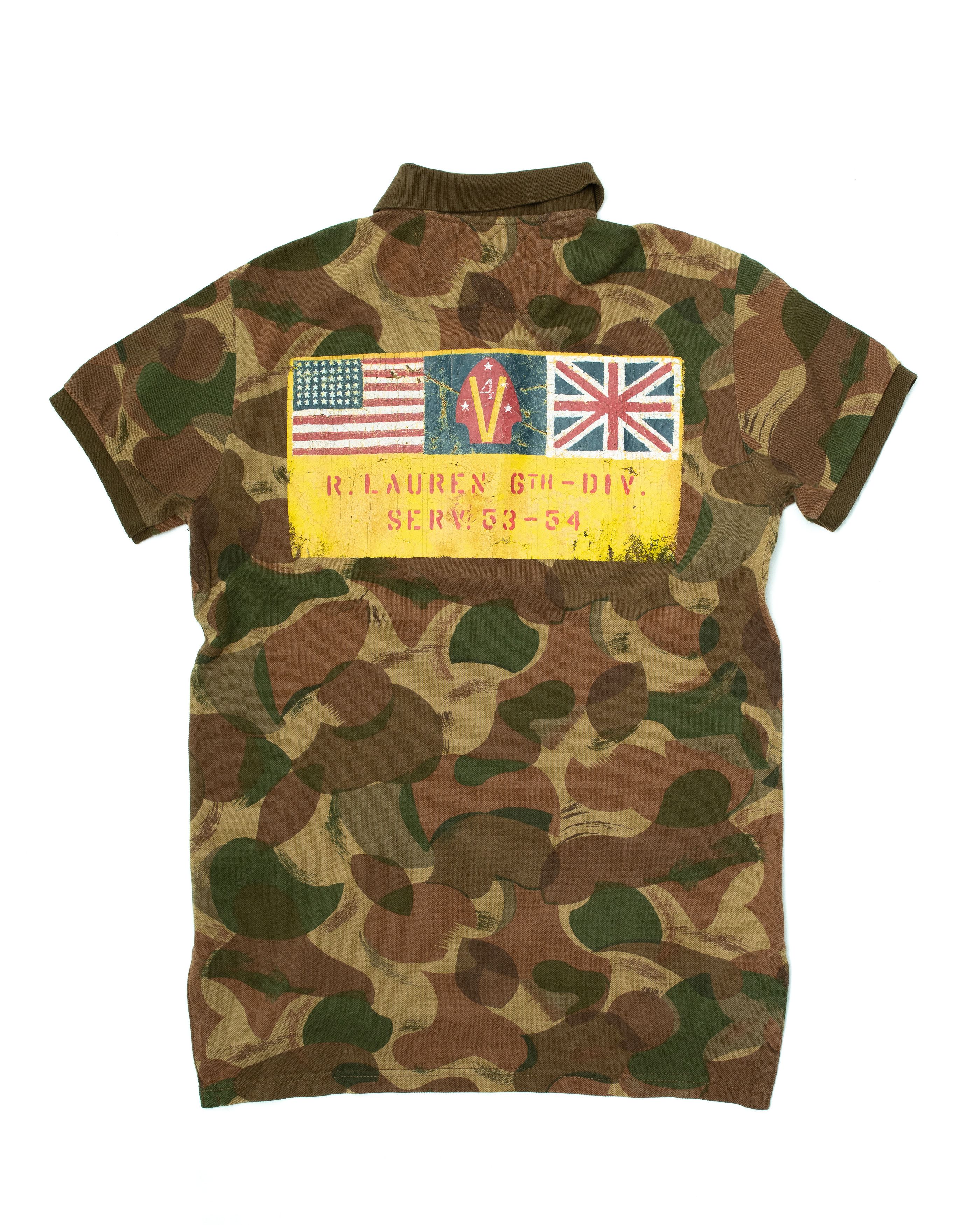Other *No Tariff* POLO RALPH LAUREN 6TH Division Cammo Polo Shirt Size US S / EU 44-46 / 1 - 1 Thumbnail