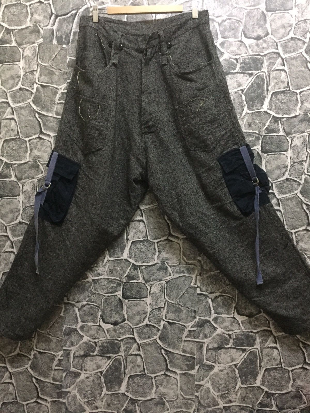 FRANK U POCKET FALL OUT PANTS DESIGN WOOL/POLYSTER