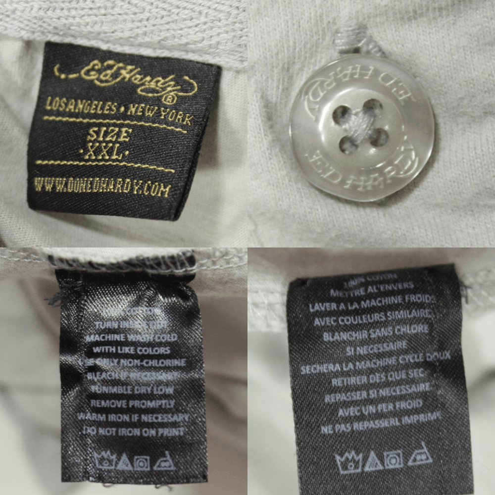 Ed Hardy Big Logo Polo Vintage 00s Size US XL / EU 56 / 4 - 9 Thumbnail