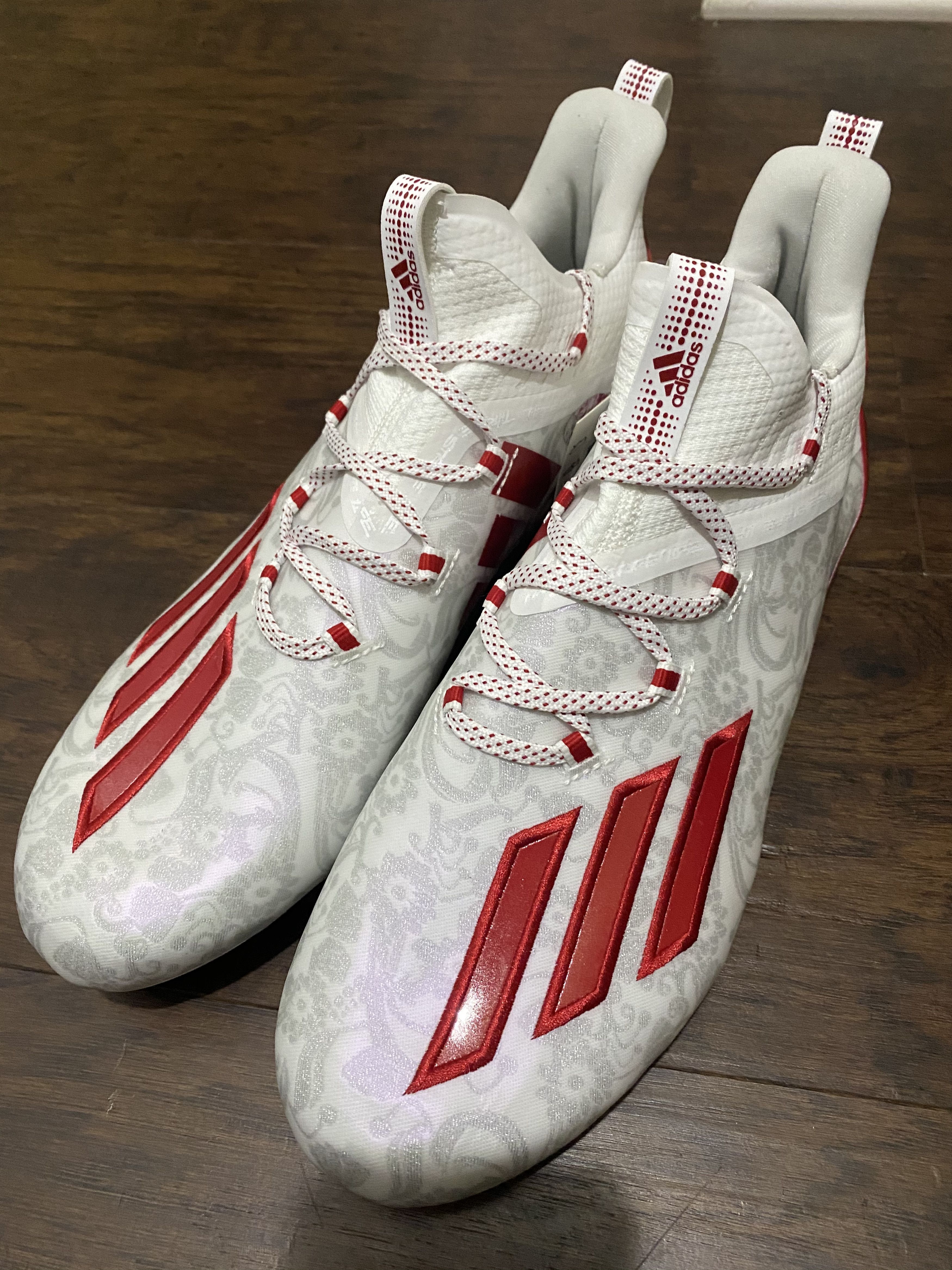 Adidas Adizero Young King Red White Football Cleats size