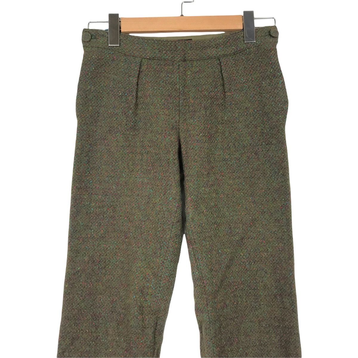 agnes b. Vintage AGNES B Paris Wool Pants Nice Design Casual Style Size 25" / US 0 / IT 36 - 3 Thumbnail