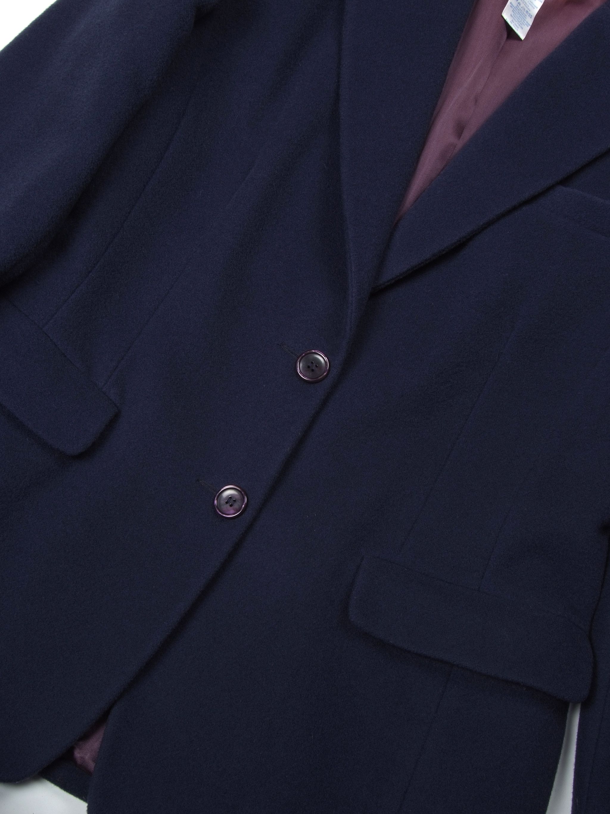 Kenzo Vintage Kenzo Jungle Wool-Cashmere Purple Blazer Size S / US 4 / IT 40 - 6 Thumbnail