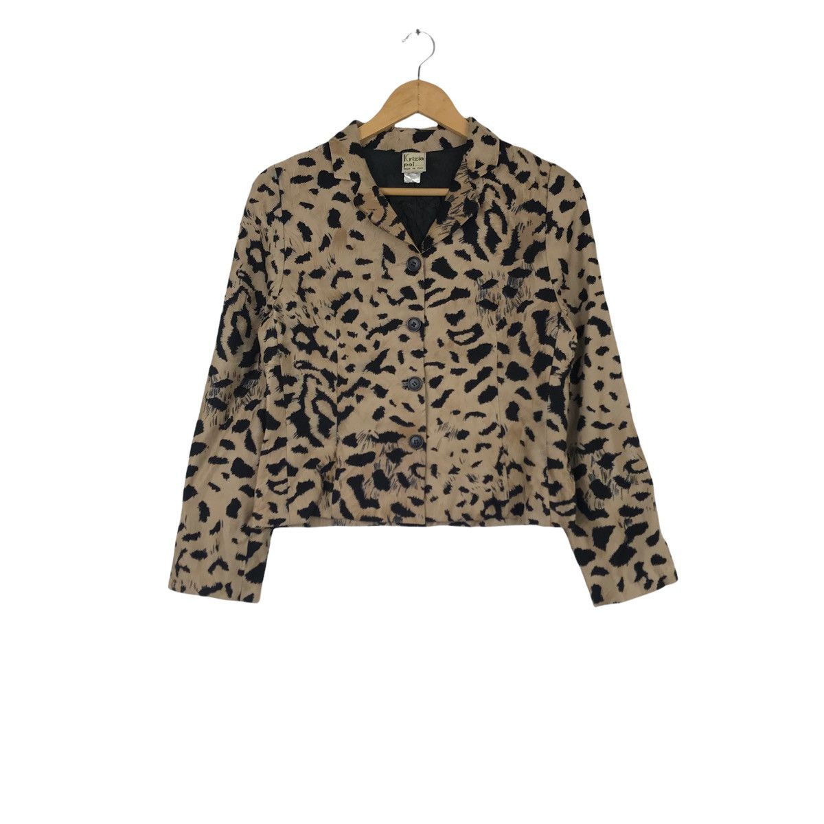 Krizia Uomo Vintage KRIZIA POI Blazer Leopard Italian Brand Size M / US 6-8 / IT 42-44 - 1 Thumbnail