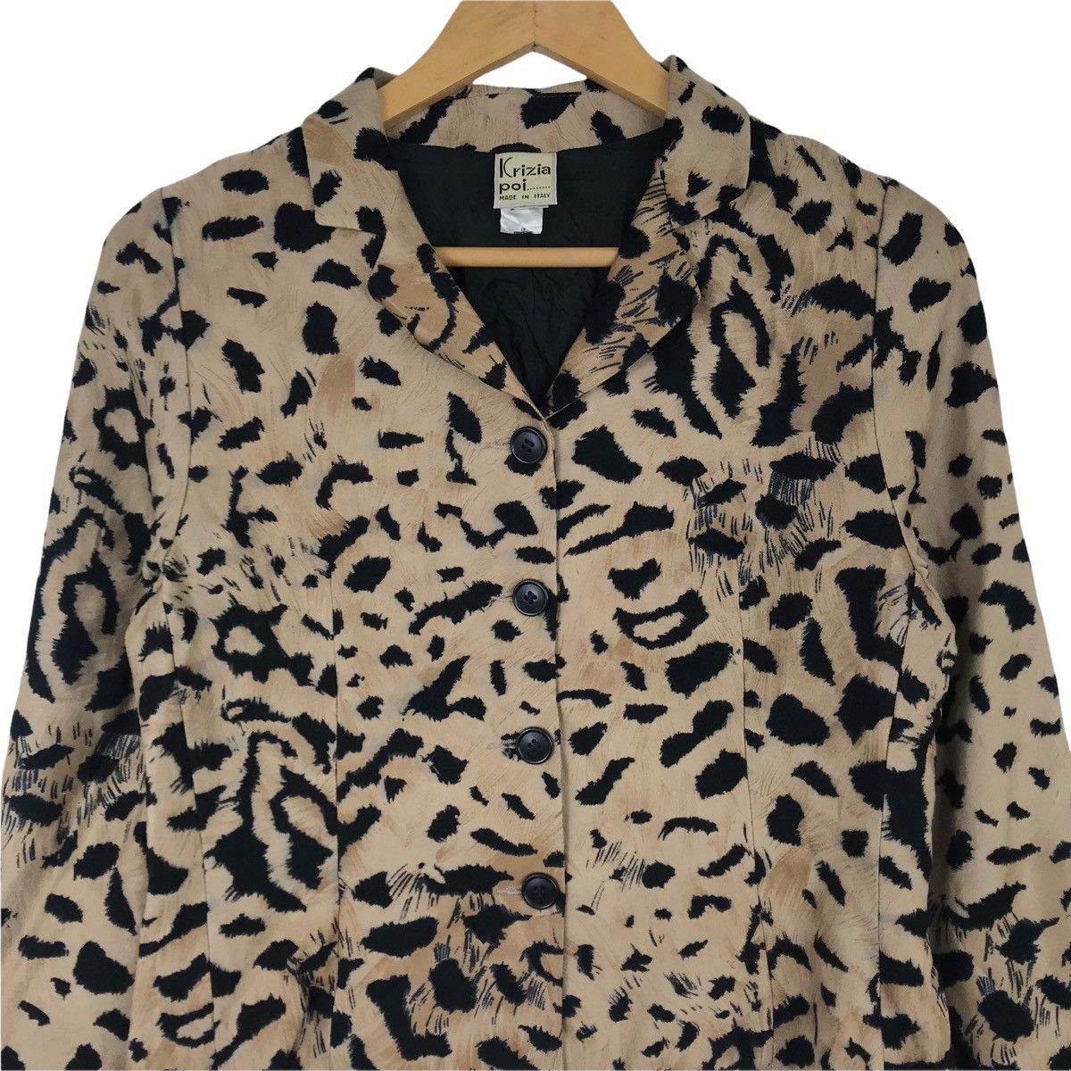 Krizia Uomo Vintage KRIZIA POI Blazer Leopard Italian Brand Size M / US 6-8 / IT 42-44 - 2 Thumbnail