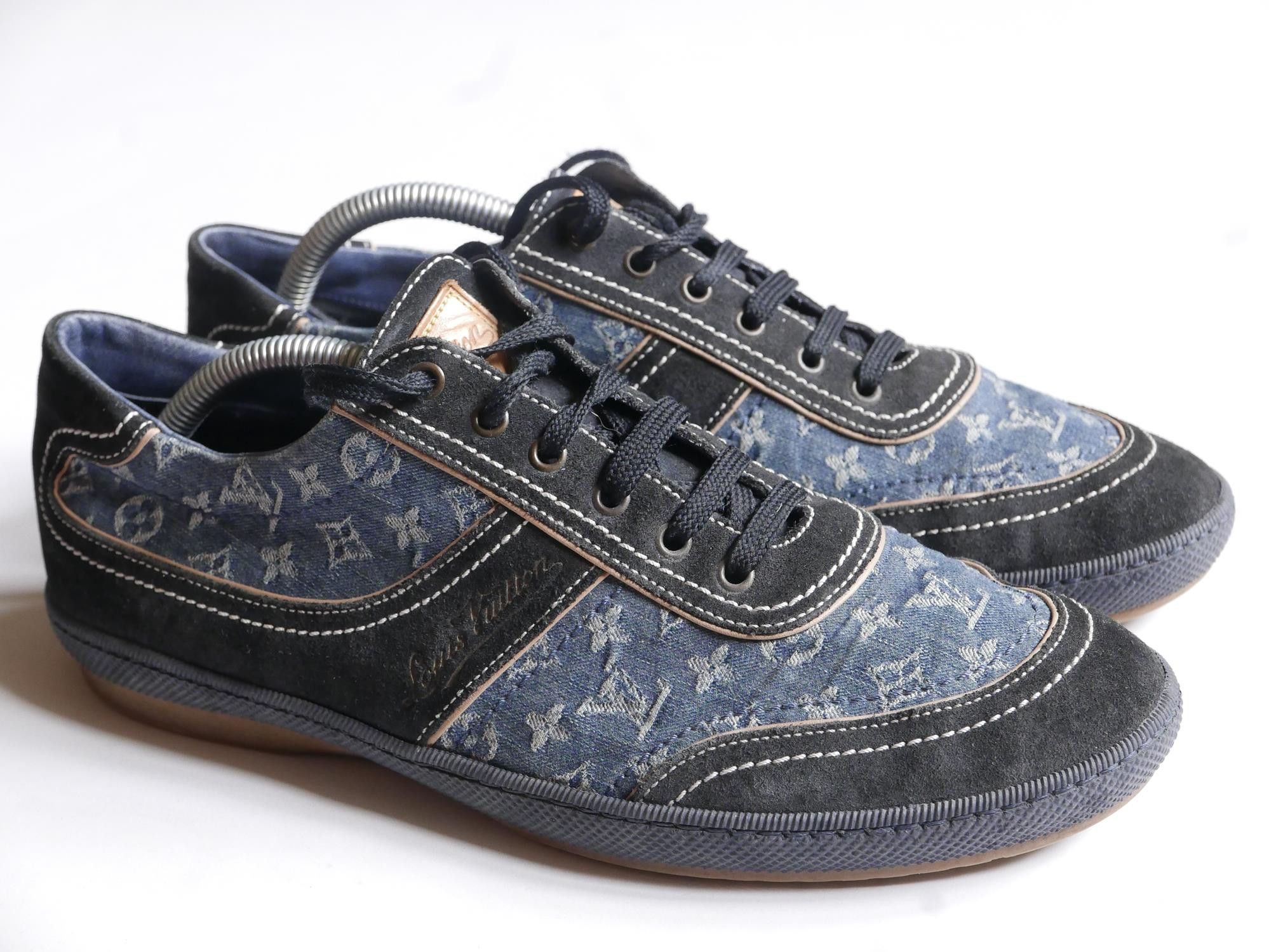 Louis Vuitton Shoes size 7.5 (8.5 US) Louis Vuitton Triple Black Trainer Sneaker Sz 8.5 (7LV  main image 3