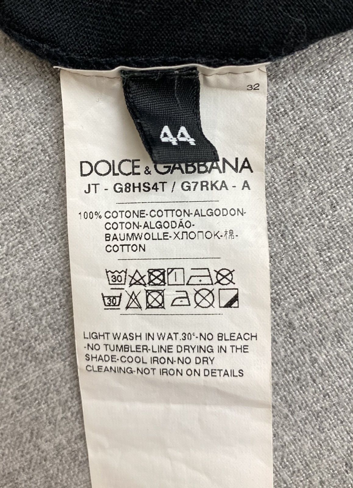 Dolce & Gabbana Dolce & Gabbana Gold Tape Logo T-Shirt Size US S / EU 44-46 / 1 - 4 Thumbnail