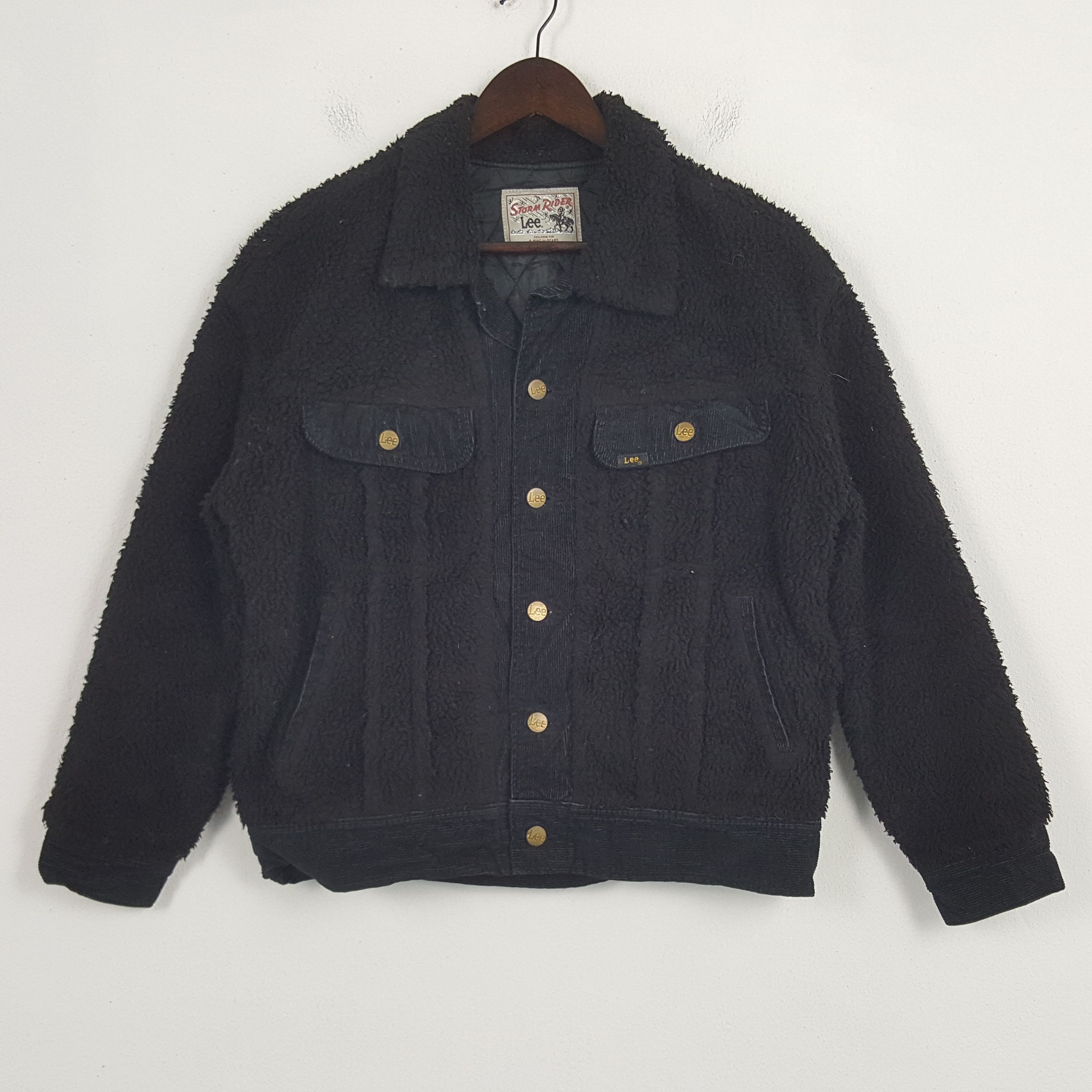 Vintage Lee Fleece Corduroy Style Harrington Jacket