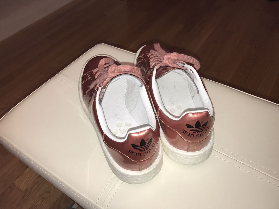 Adidas stan smith hot sale gold rose