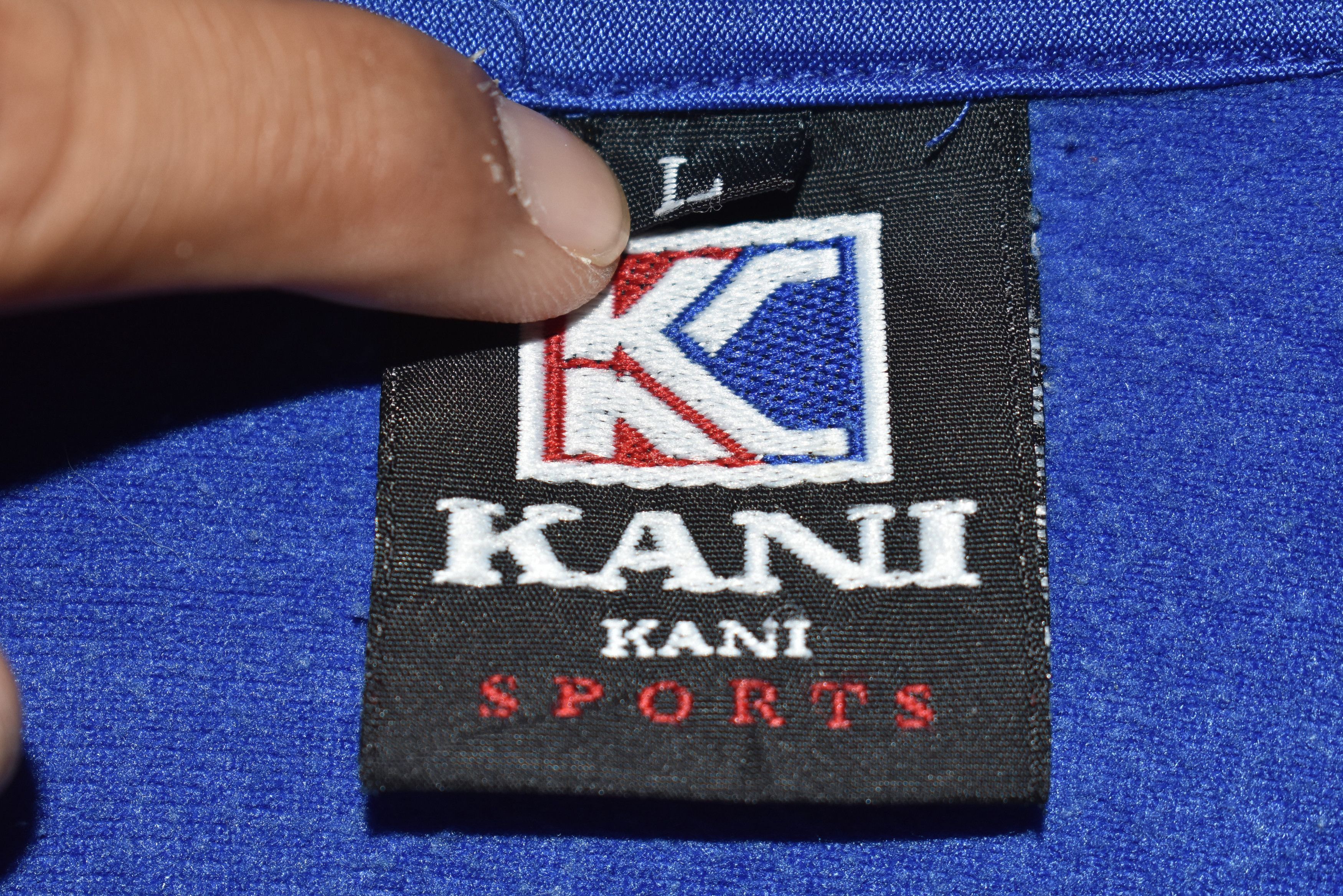 Karl Kani × Vintage A021 Vintage Karl Kani SideTape Sweater Size US L / EU 52-54 / 3 - 4 Thumbnail