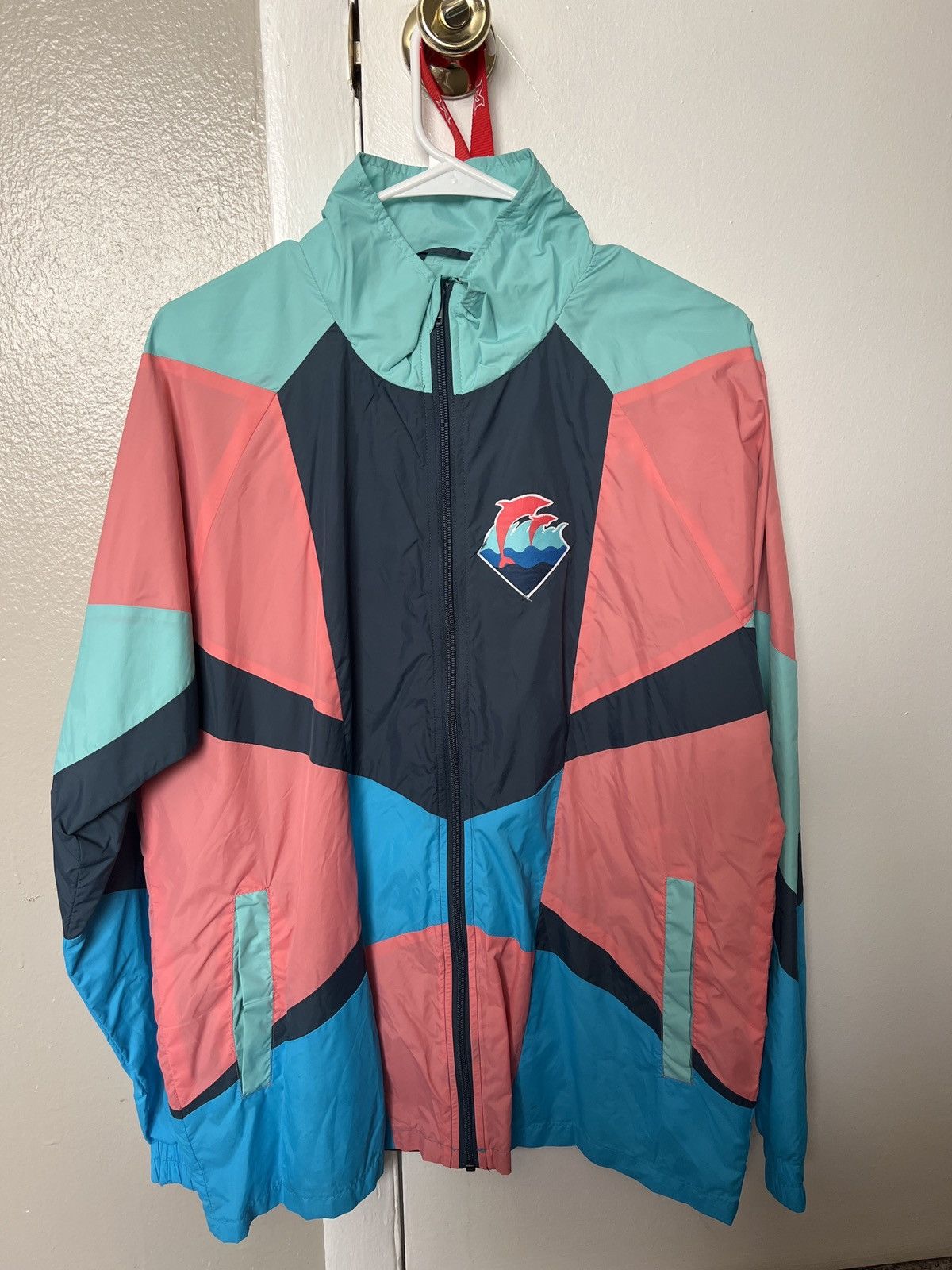 Pink prospective Dolphin Windbreaker