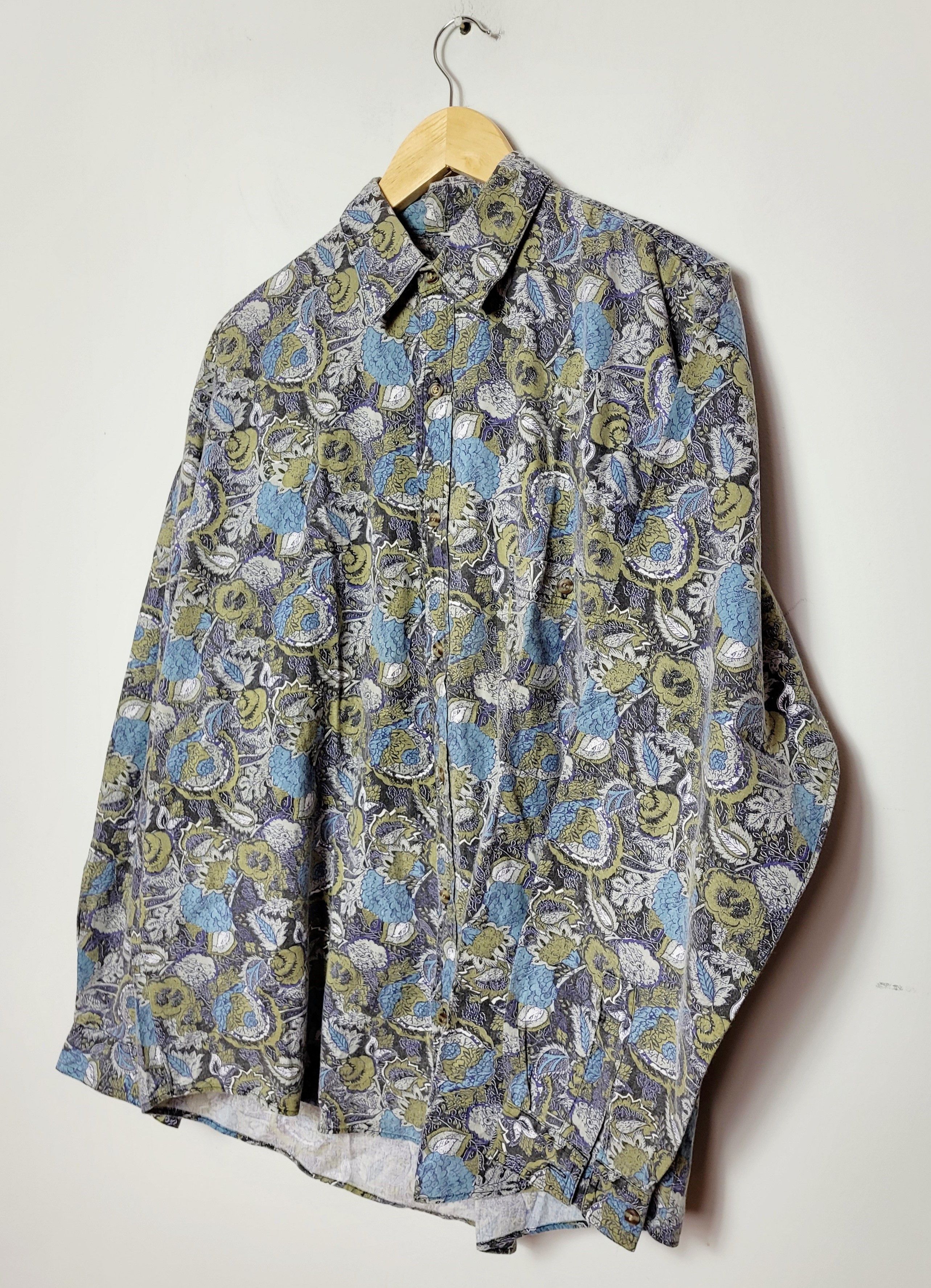 Japanese Brand × Vintage vintage floral shirt Size US XL / EU 56 / 4 - 4 Thumbnail