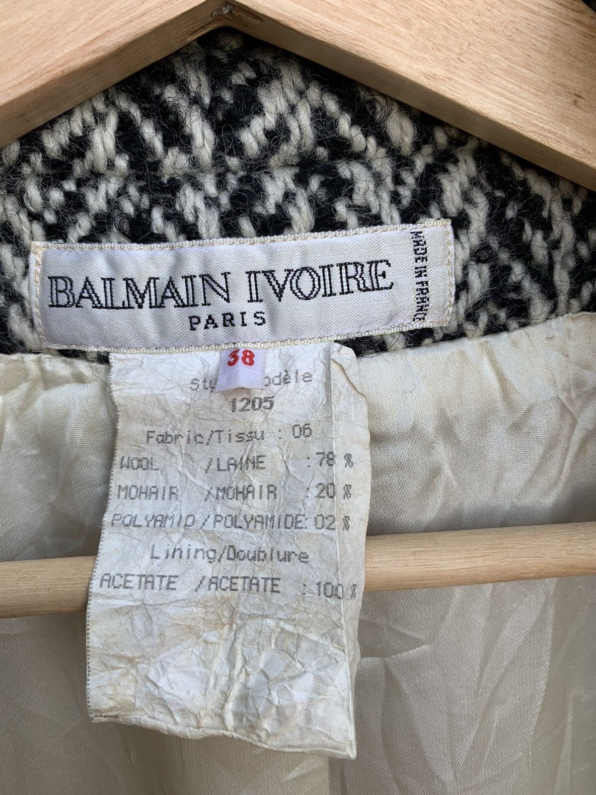 Balmain × Pierre Balmain × Vintage Vintage Balmain Ivoire Jacket Size S / US 4 / IT 40 - 20 Thumbnail