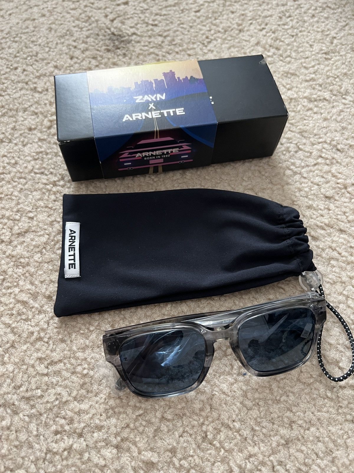 Arnette Zayn collab square frame acetate sunglasses eyewear shades Size ONE SIZE - 8 Thumbnail
