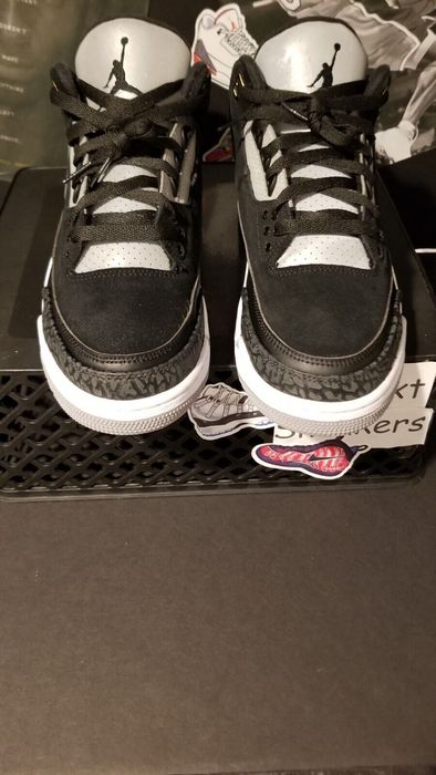 nike air jordan 3 retro tinker black cement grey