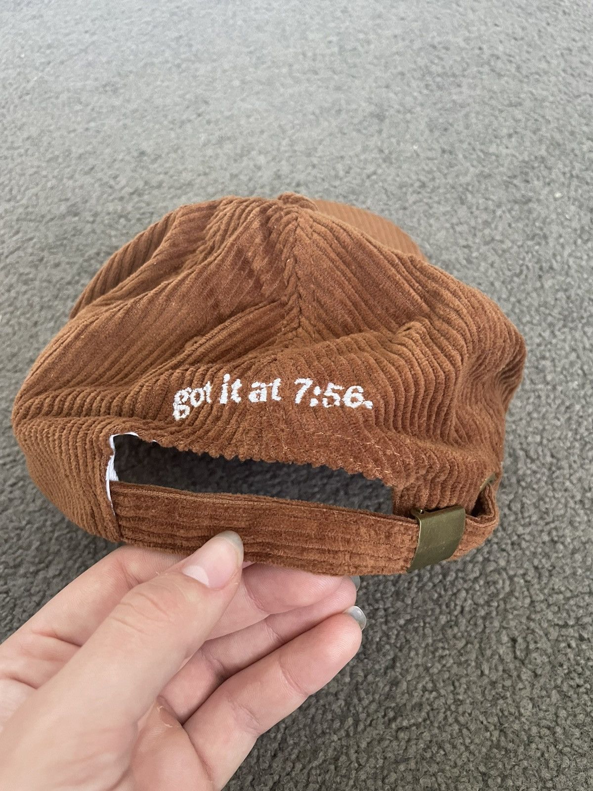 Other Brown Corduroy Cap Size ONE SIZE - 2 Thumbnail