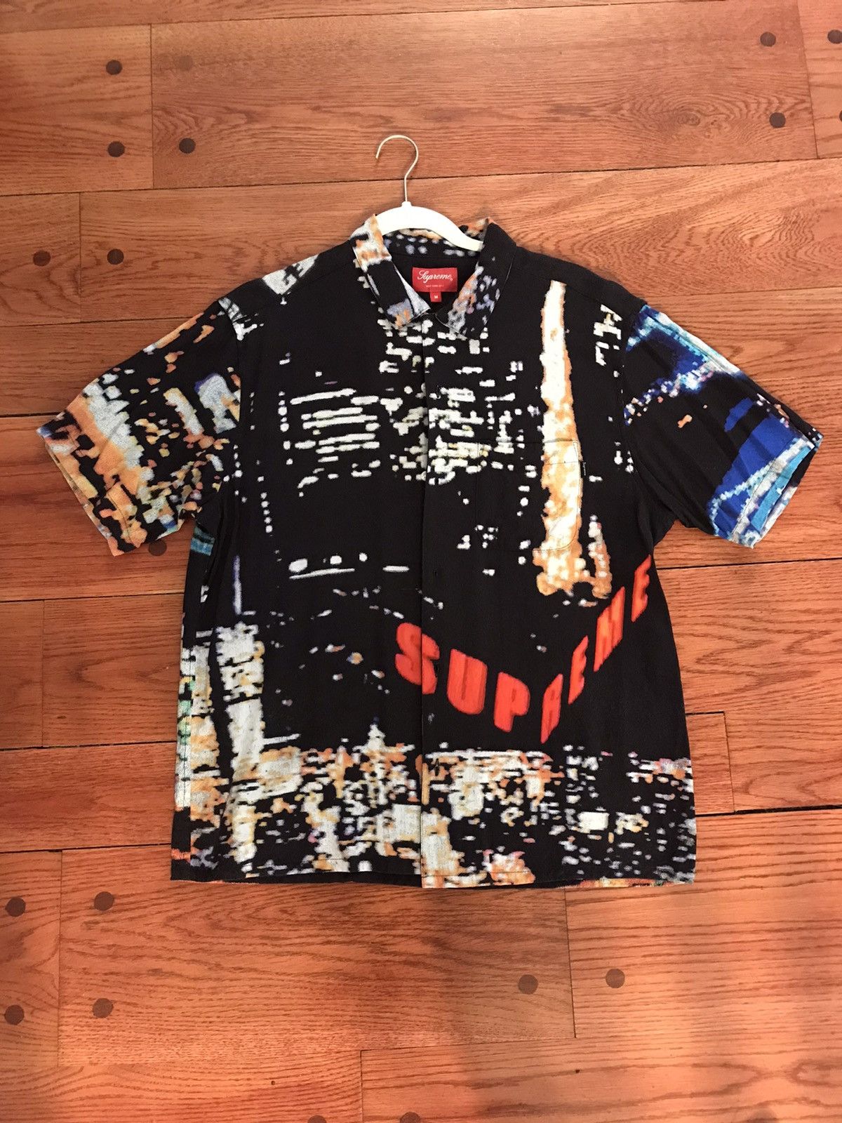 Supreme Supreme City Lights Rayon S/S Shirt Black | Grailed