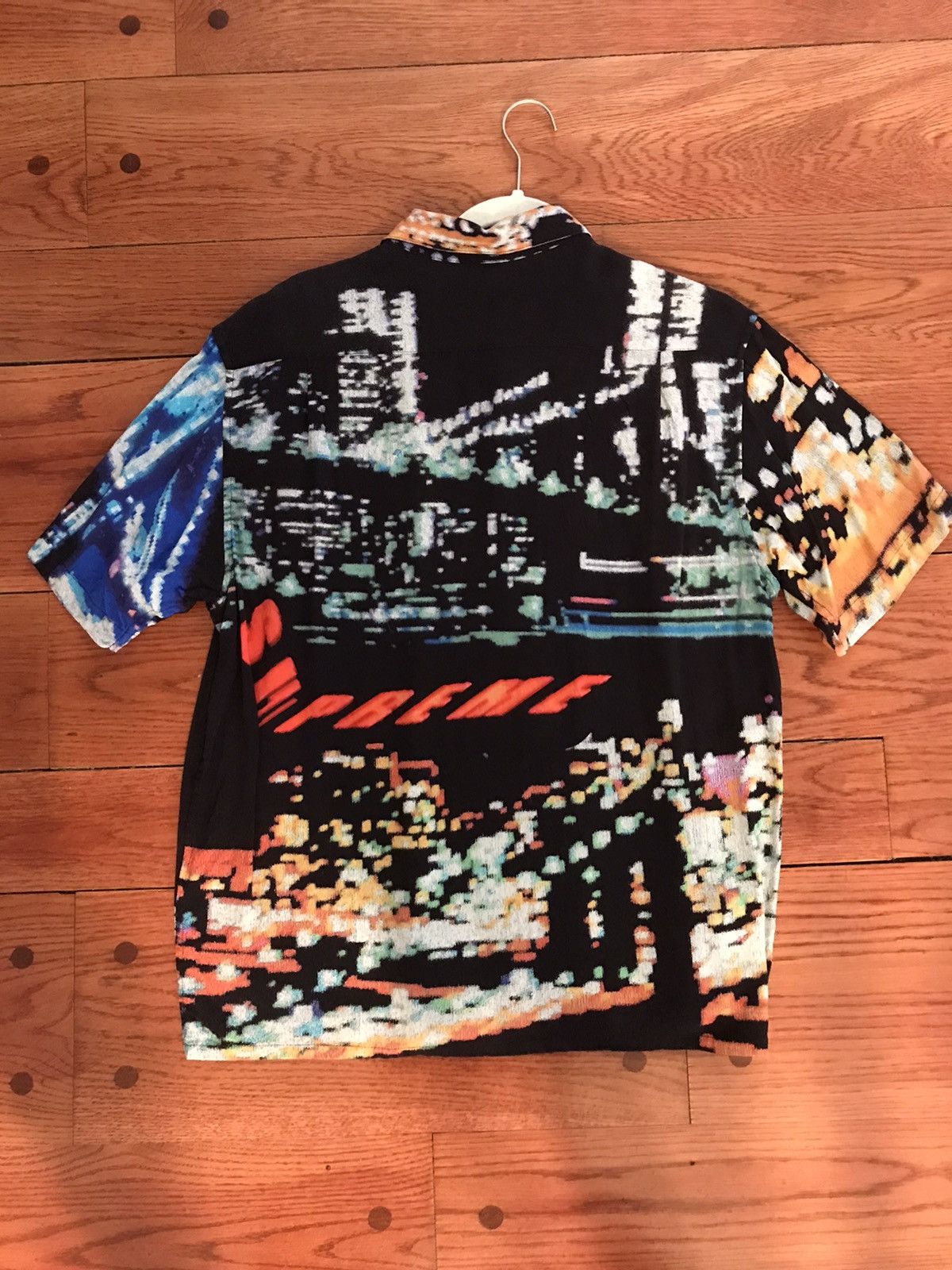 Supreme Supreme City Lights Rayon S/S Shirt Black | Grailed 