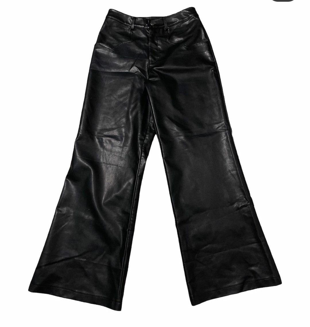 Japanese Brand Rustial Flared Bootcut Leather Pants | Grailed