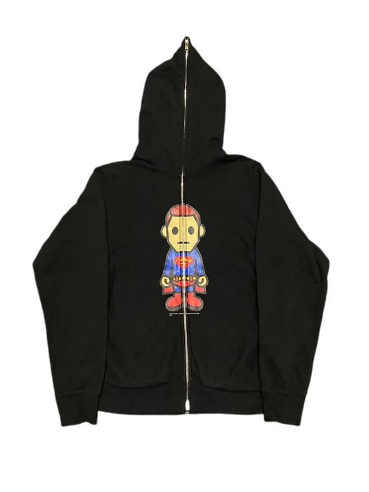 Bape Bape X DC Comics OG Superman Full Zip Hoodie Grailed