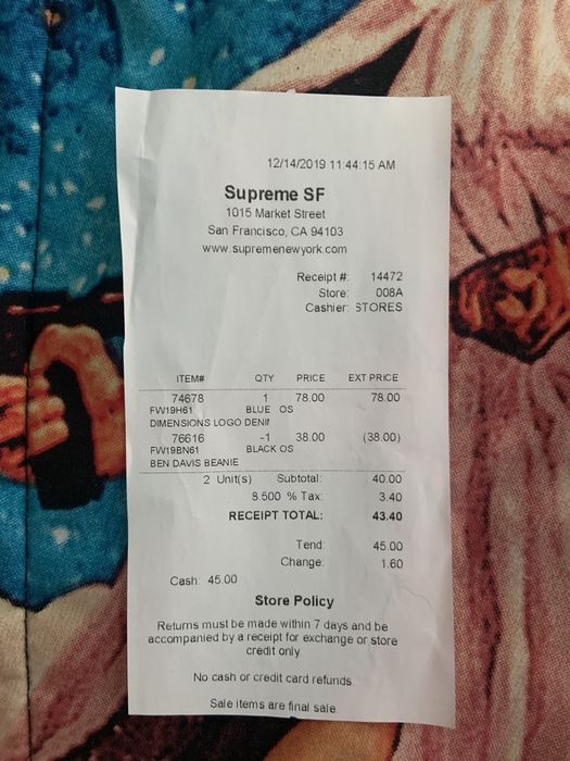 Supreme Supreme Dimensions Logo Denim Trooper Grailed