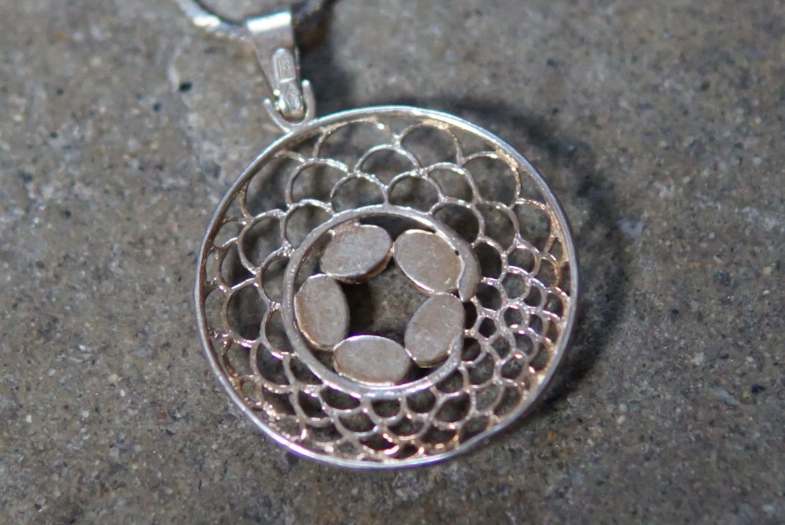 Jewelry × Sterling Silver × Vintage Sterling Silver Necklace Pendant Amber 20" 5.4g .925 Size ONE SIZE - 6 Thumbnail