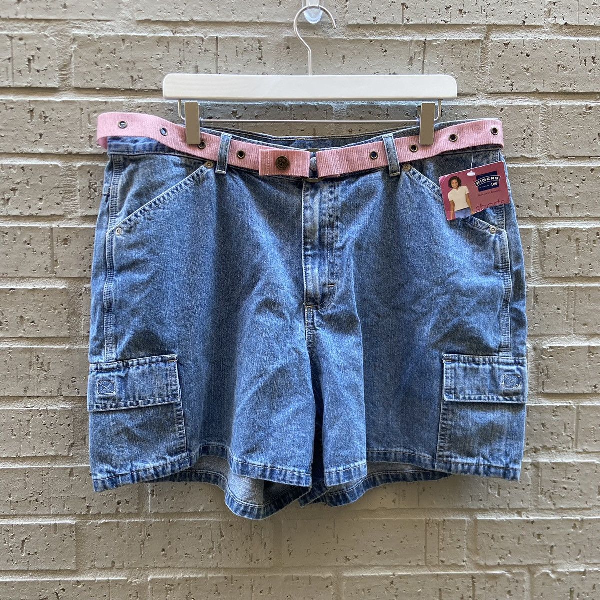 Short Mi-hauteur Lee Riders Pour Femme Taille 8 Bleu - Style Maman Y2K Occasion
