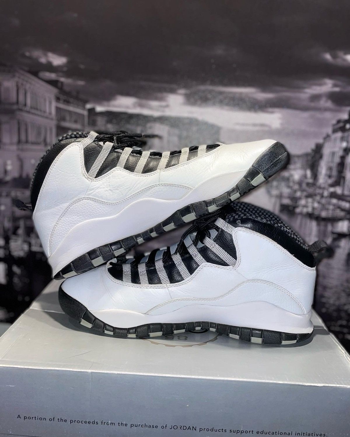 Jordan Brand 📸Air Jordan 10 Retro ‘Steel’ 2005📸 Size US 10.5 / EU 43-44 - 7 Thumbnail