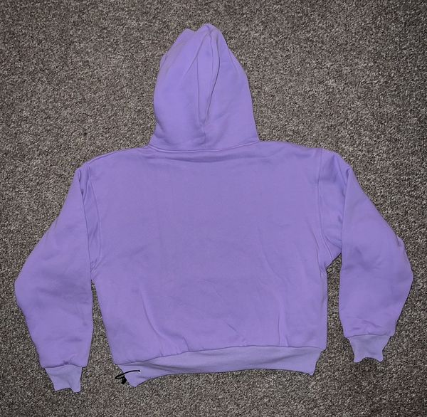 Streetwear Shady Blanks 1800 GSM Lilac Double Layered Hoodie | Grailed